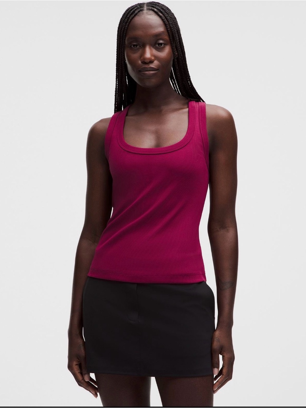 Lululemon Little Scoop-Neck Ribbed Tank Berry Small